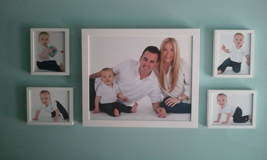 Family portrait wall grouping | The Frame Studio